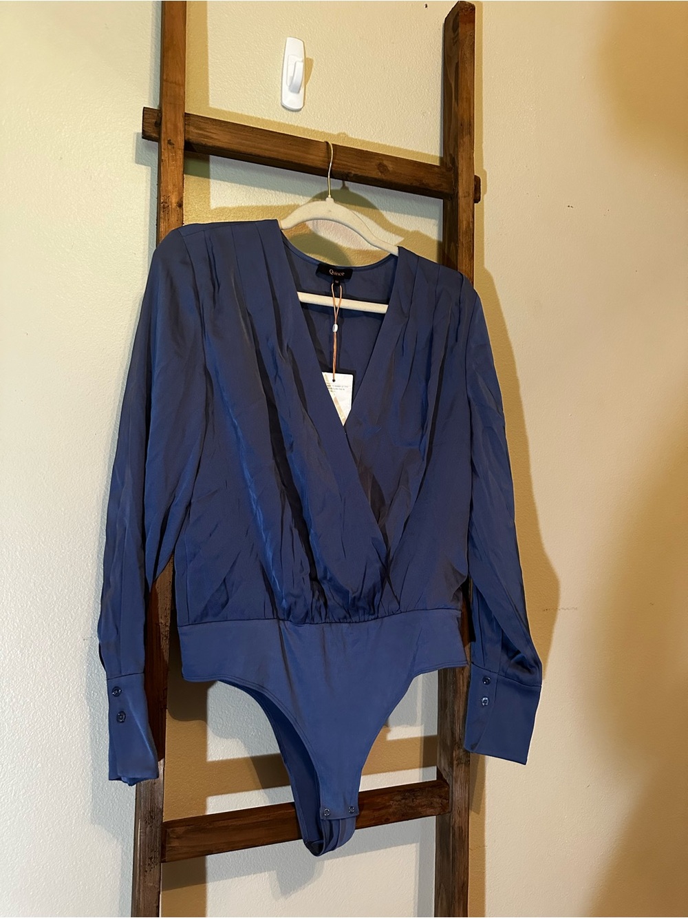 Washable Stretch Silk
Surplice Bodysuit